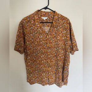 Earthbound butterfly button up